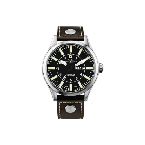 Шар Engineer Collection Автоматический Механический Механизм Мужские Часы Часы 46 мм Черный Циферблат