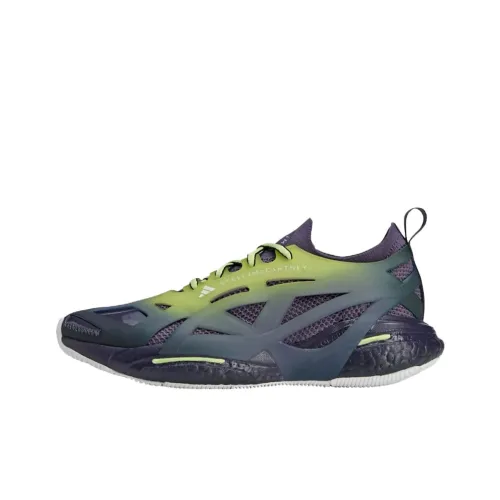 Stella McCartney x Adidas Solarglide Амортизация Износостойкий Низкий Топ Беговые кроссовки Женские Серый Фиолетовый