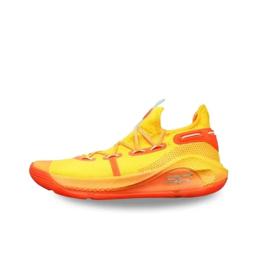 Under Armour Curry 6 REP The Bay Slip-resistant Low Top Баскетбольные кроссовки для игры Мужской Оранжевый