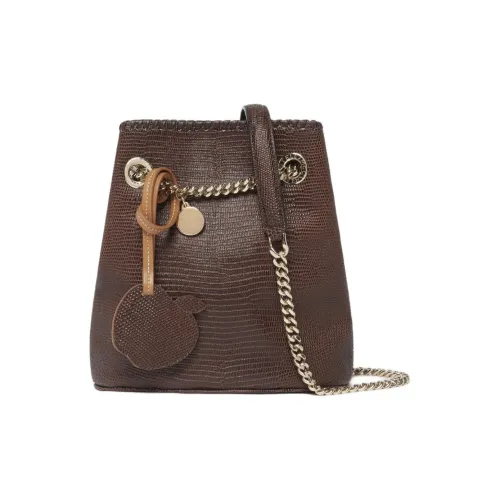 Stella McCartney Falabella Искусственная кожа Ведрообразные сумки Сумки через плечо Сумка через плечо Женская Шоколадно-коричневый