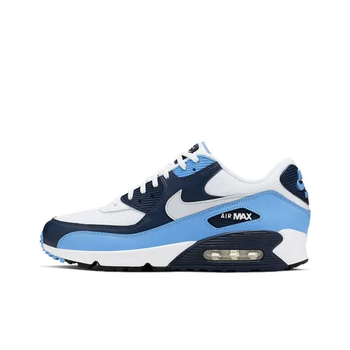 Nike Air Max 90 Low Топ Беговые кроссовки Мужской Каролина Синий