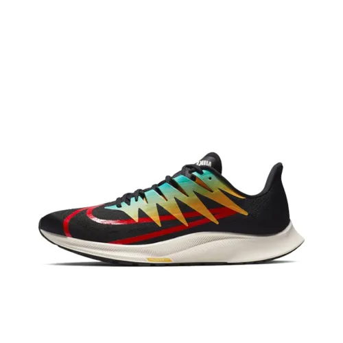 Nike Zoom Rival Fly 1 Low Топ Повседневные Беговые Кроссовки Мужские Черные Многоцветные