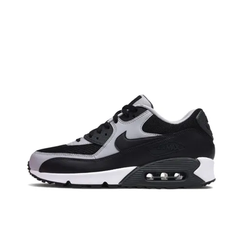 Nike Air Max 90 Low Топ Беговые кроссовки Мужской Черный Серый