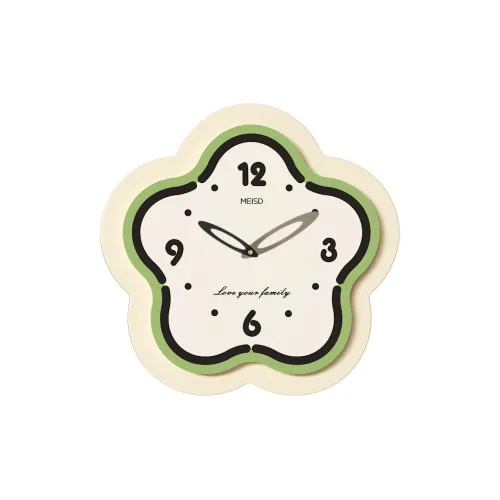 Meishida Sweeping Seconds Movement Унисекс Настенные часы Бежевый