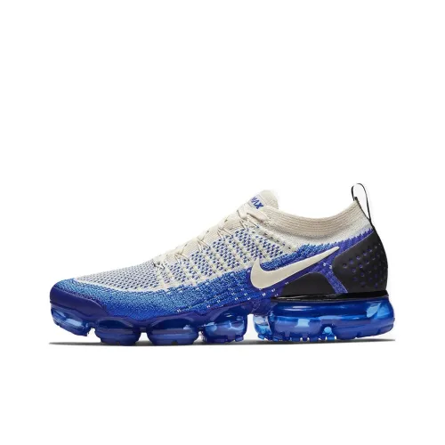 Nike VaporMax Flyknit 2 Low Топ Марафон Беговые кроссовки Мужской Гоночный синий