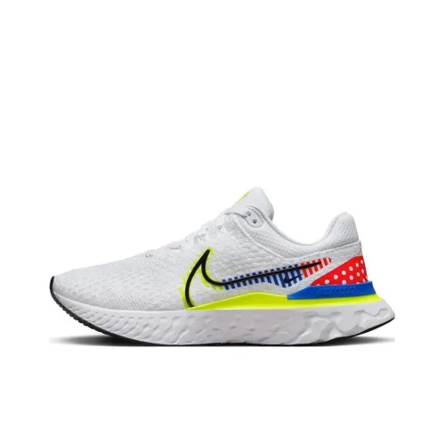 Nike React Infinity Run Flyknit 3 Low Топ Беговые кроссовки Мужской Белый