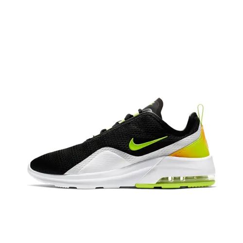 Nike Air Max Motion Амортизация Поддержка Низкий Топ Повседневные Беговые кроссовки Мужские Черно-белые