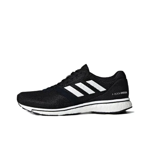 Adidas Adizero Adios 4 Low Топ Беговые кроссовки Женские Черный белый