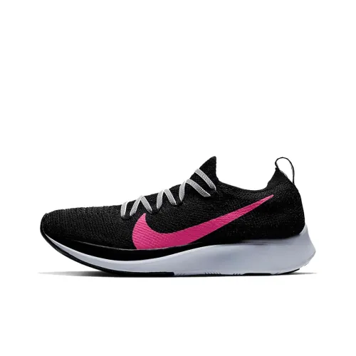 Nike Zoom Fly 1 Non Slip Легкий Низкий Топ Марафон Беговые кроссовки Женские Черный Розовый