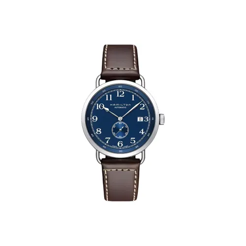 Hamilton Автоматический Механический Movement Унисекс Коллекция Khaki Navy Часы 40 мм Синие