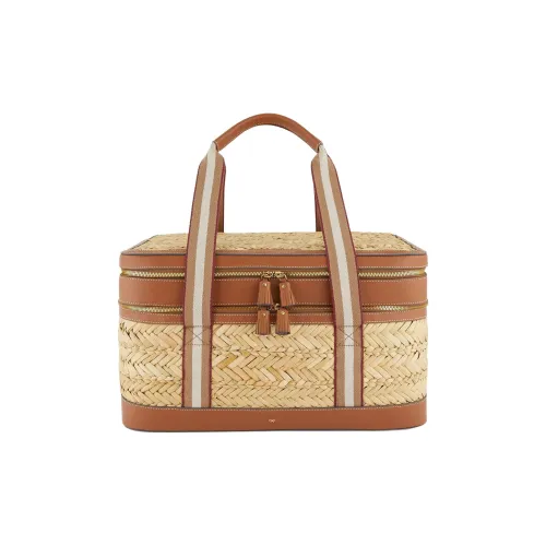 Anya Hindmarch Морская трава Picnic Basket Сумка для коробок Сумка Унисекс Естественный цвет