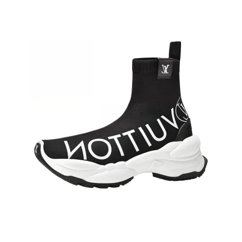 LOUIS VUITTON Run 55 High Топ Повседневная обувь Женская Черная