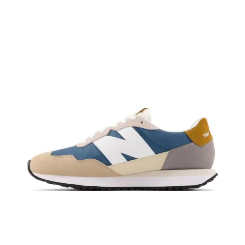 New Balance NB 237 Low Топ Повседневные Беговые Кроссовки Мужские Коричневые Синие Серые