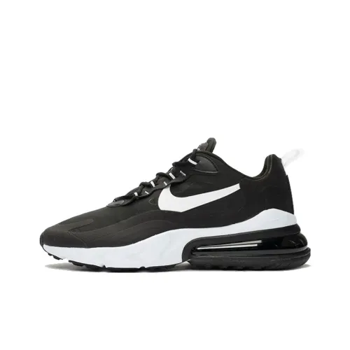 Nike Air Max 270 Амортизация Дышащий И Устойчивый Дизайн Низкий Топ Беговые кроссовки Мужские Белый Черный
