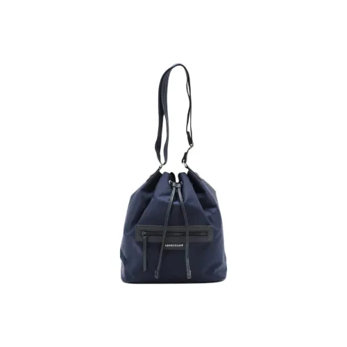 LONGCHAMP Нейлоновая ведрообразная сумка плечевая сумка женская морской синий
