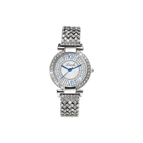LANDU Кварцевый механизм Часы Женские Белый циферблат