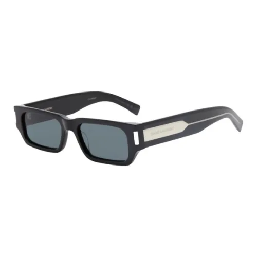 SAINT LAURENT Ацетат Прямоугольные Солнцезащитные очки Мужские Черные