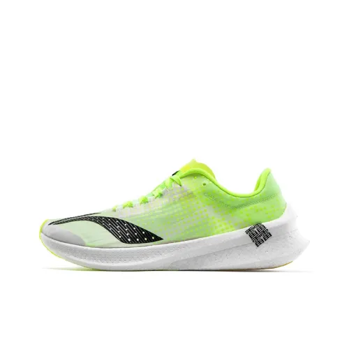 LiNing Slip-resistant Abrasion-resistant Lightweight Low-top Running Shoes Men's Neon Green