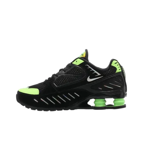 Nike Shox Enigma Series Нескользящий Легкий Низкий Топ Марафон Беговые кроссовки Женские Черный Синий