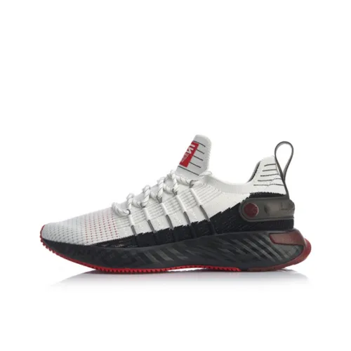 LiNing Cloud 6 Нескользящий Легкий Низкий Топ Беговые Кроссовки Мужские Белый Черный