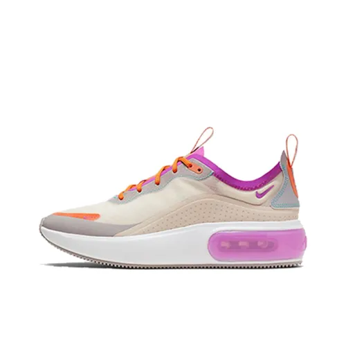 Nike Air Max DIA Low Топ Air Cushion Беговые кроссовки Женские Серый Оранжевый