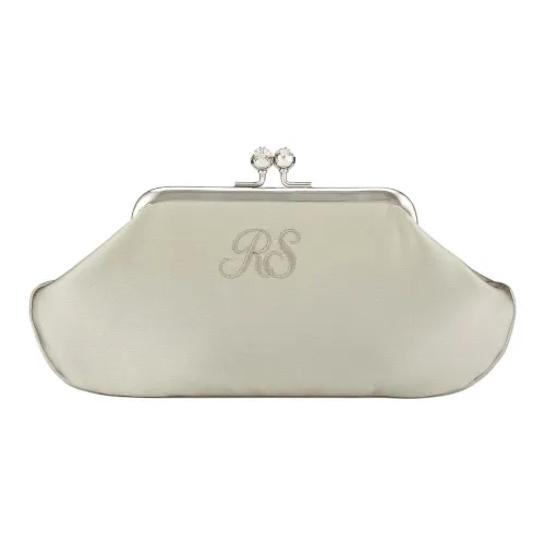 Anya Hindmarch Сатин Клатч Женское Серебро