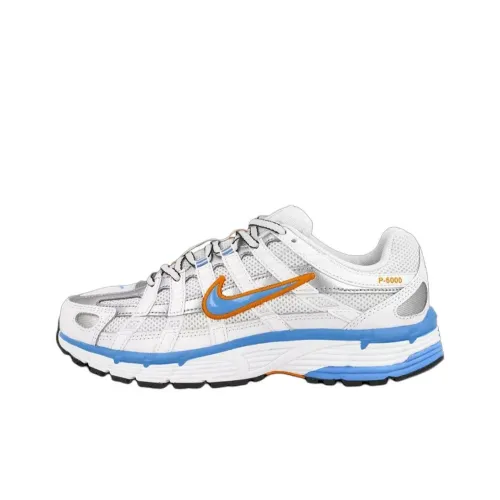 Nike P 6000 амортизаторы Slip-on устойчивый низ топ повседневная беговая обувь для женщин синий оранжевый