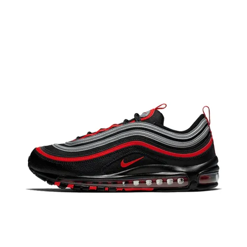 Nike Air Max 97 Low Беговые кроссовки Мужские Черные Красные