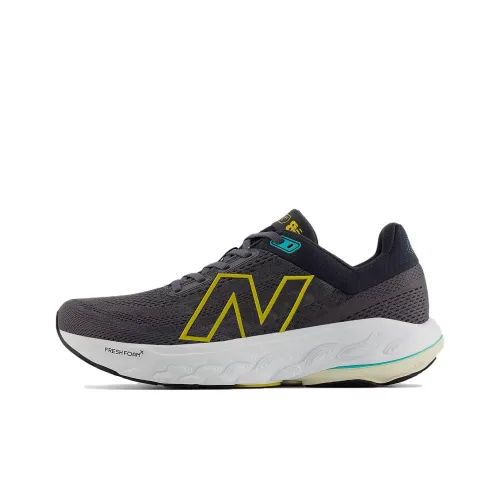 New Balance Fresh Foam X 860v14 Устойчивые к истиранию низкие беговые кроссовки для мужчин серого цвета