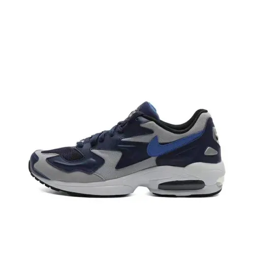 Nike Air Max 2 Light Low Top Марафон Беговые кроссовки Мужские Синие Серые