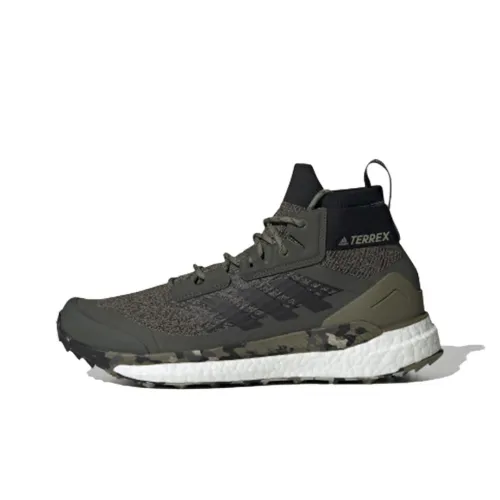 adidas Terrex FREE HIKER Амортизация Устойчивый к истиранию Дышащий Легкий Высокий Топ Беговые кроссовки Мужской Яшмовый