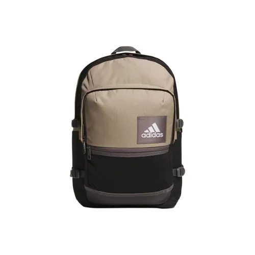 Adidas Polyester Backpack Medium Unisex Khaki Black Adidas Полиэстер Рюкзак Средний Унисекс Хаки и Черный