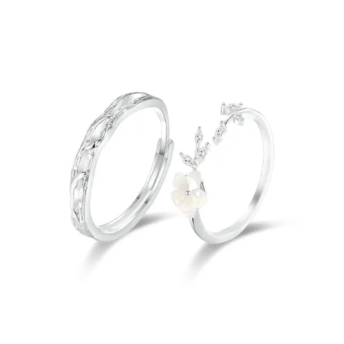 WANLIACC Сплав Переплетенная ветка Камелия Кольцо Унисекс