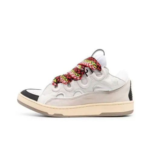 Lanvin Curb Low Топ Скейтборд Кроссовки Мужские Белые