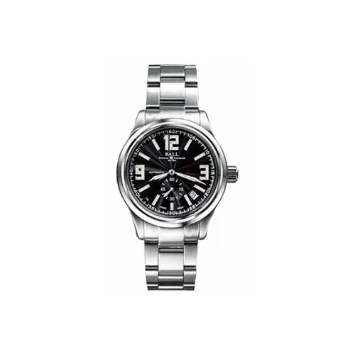 Шар Railroad Official Collection Автоматический Механический Механизм Мужские Часы Часы 38,3 мм Черный Циферблат