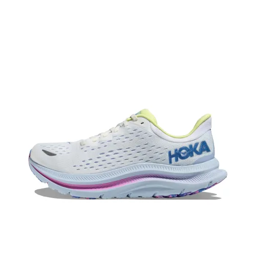 HOKA ONE ONE Kawana Амортизаторы Shock Absorbers Противоскользящие Устойчивые к истиранию Низкий Топ Повседневные Беговые кроссовки Женские Белые Синие