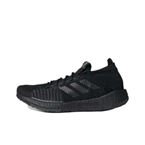 Adidas PulseBOOST Амортизаторы Slip-resistant Abrasion-resistant Breathable Low Top Casual Беговые кроссовки Мужские Черные