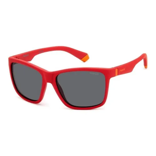 Polaroid В зависимости от официального сайта Квадратные Солнцезащитные очки Детские Красные