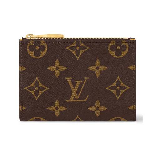 LOUIS VUITTON LISA Монограмма Покрытый холст Кошелек Женские Коричневый Золотой