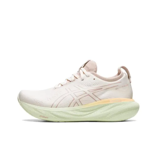 Asics Gel Nimbus 25 Low Топ Беговые кроссовки Женские Розово-голубой