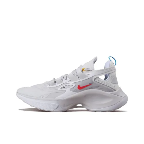 Nike Signal Slip Resistant Abrasion Resistant Легкий Низкий Топ Повседневные Беговые кроссовки Унисекс Белый Серый