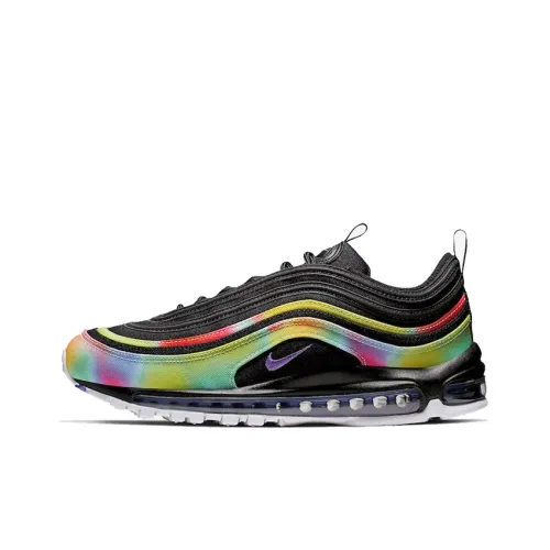 Nike Air Max 97 Low Топ Марафон Беговые кроссовки Мужской Черный