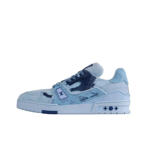 LOUIS VUITTON Trainer Скейтборд Кроссовки Мужские Синие