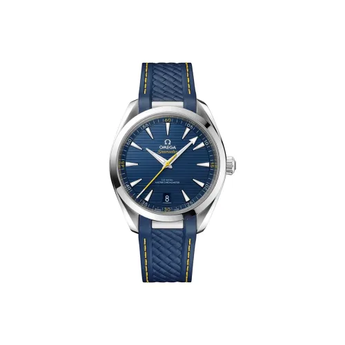 OMEGA Автоматический Механический Часы Мужские AQUA TERRA 150 метров, 41 мм, Синий