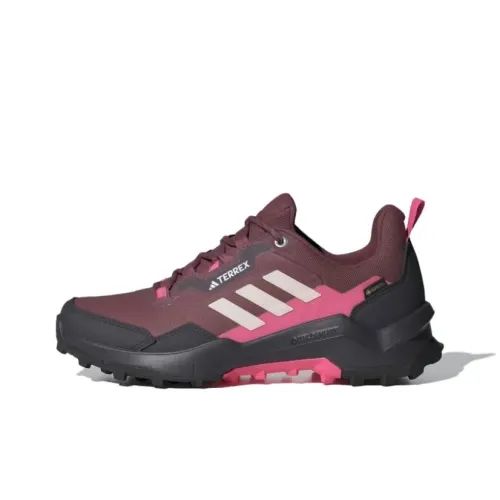 Adidas Terrex Ax4 Gore TEX Водонепроницаемый и Дышащий Низкий Топ Походная Обувь Женская Темно-Красная