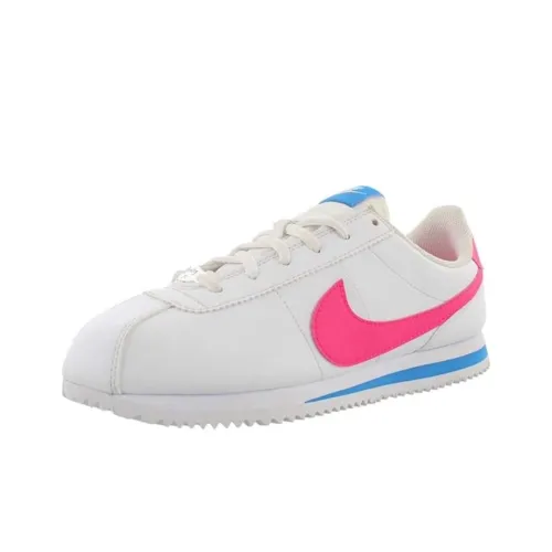 Nike Cortez Нескользящий Легкий Низкий Топ Марафон Беговые кроссовки GS Белый Розовый Синий