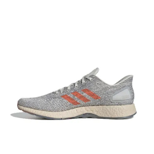 Adidas Pure Bounce Шокабойеры Противоскользящие Устойчивые к истиранию Низкий Топ Беговые кроссовки Unisex Light Серый