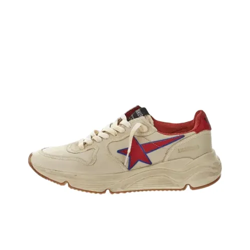 Golden Goose Running Sole Low Топ Спортивная Повседневная Обувь Мужская Бежевая Потертый
