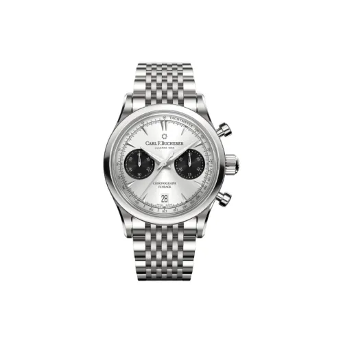 Carl F.Bucherer Автоматический Механический Механизм Мужские Часы из Коллекции MANERO 40 мм Серебряные