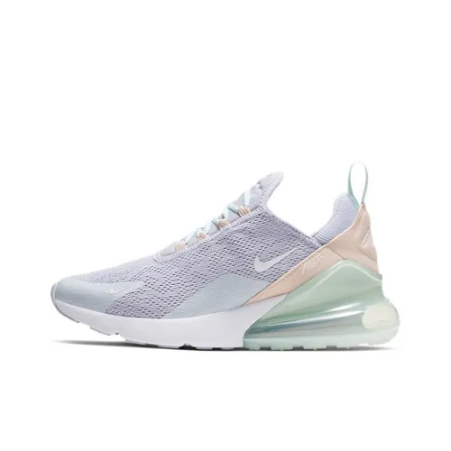 Nike Air Max 270 Low Топ Повседневные Беговые Кроссовки Женские Светло-фиолетовые